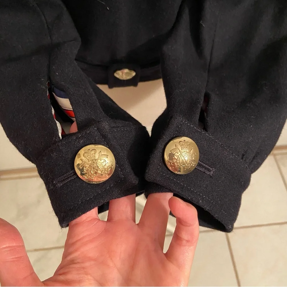✨EUC Vintage Pepe Jeans Wool Blend Double Breasted Jacket with Gold Buttons - Picture 4 of 10